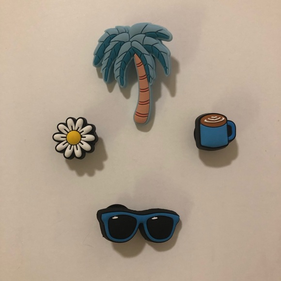 Added 2 More and Box - Crocs Jibbitz (4) NWOT - Picture 2 of 13